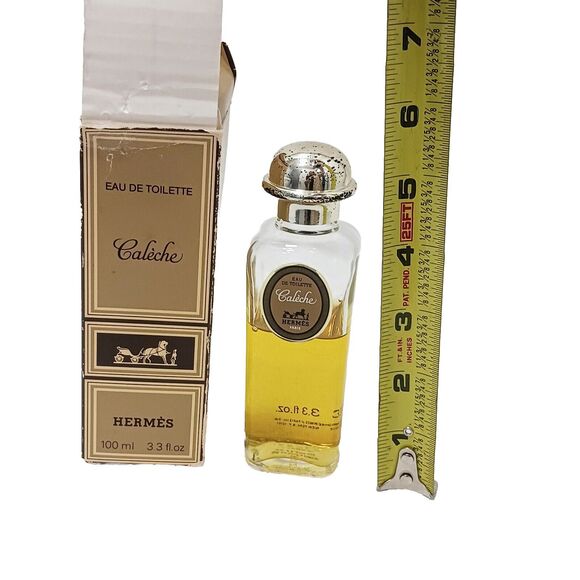 Hermes Caleche Eau de Toilette 3/4 of 3.3 oz w BOX Vntg Original Classic Woodsy - Picture 12 of 12